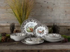 Haydon Grove - Tellerset 18-tlg - Bunt