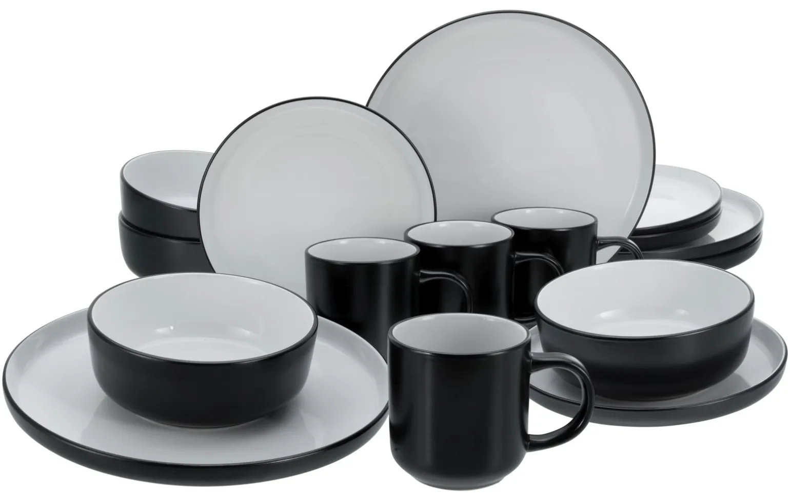 Nordic - Kombiservice 16-tlg - Cool Black Grey
