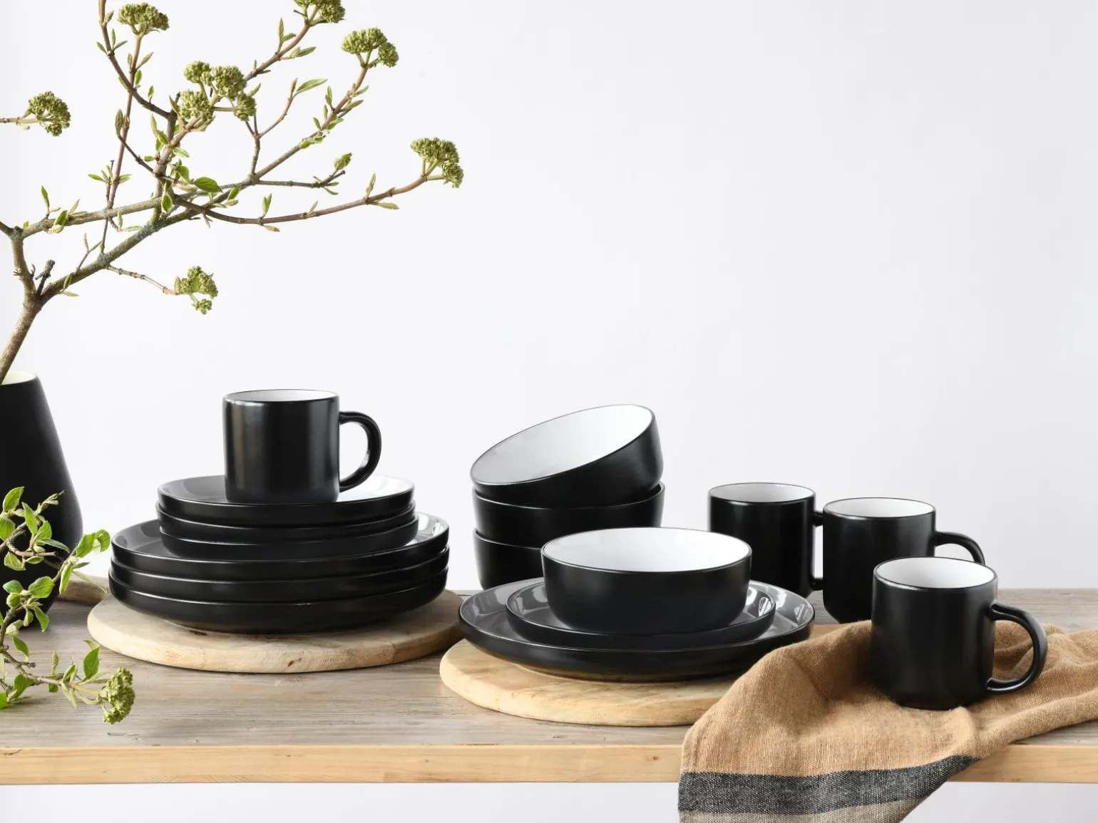Nordic - Kombiservice 16-tlg - Cool Black Grey