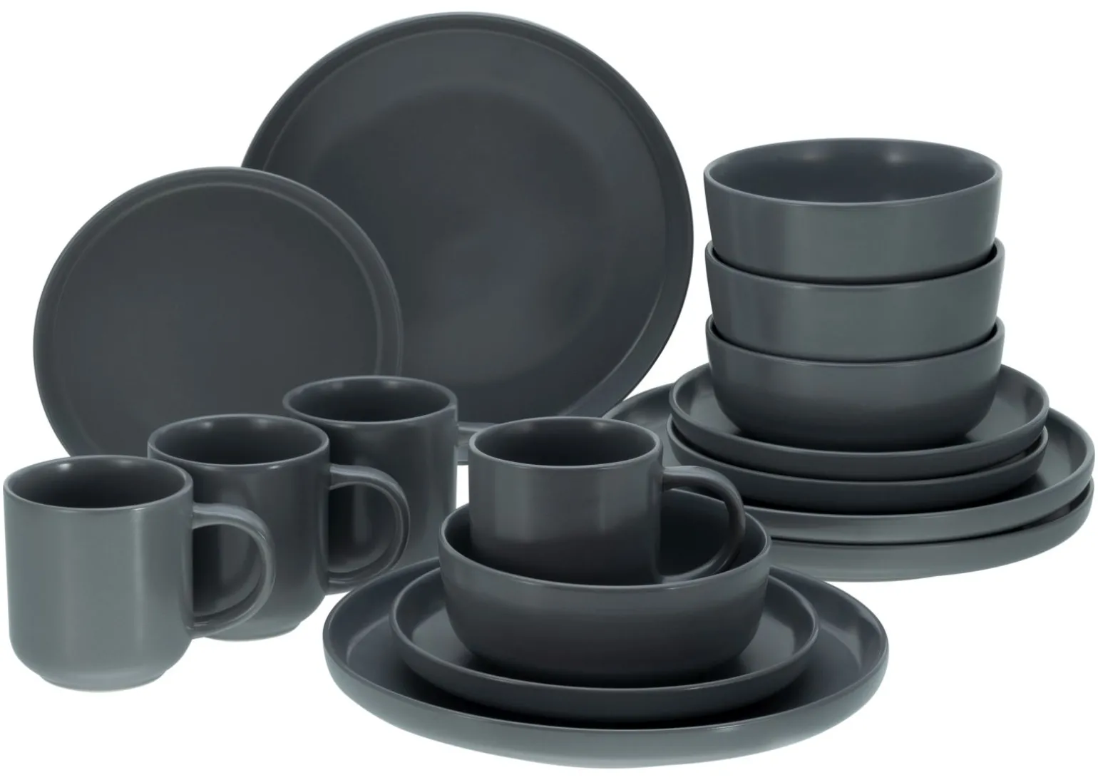 Nordic - Kombiservice 16-tlg - Cool Black Grey