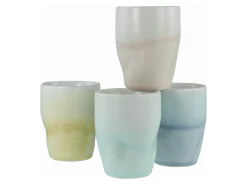 Squeezy - Kaffeebecher 4-tlg - Natural