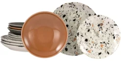 Terrazzo - Tellerset 12-tlg - Mix