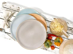 Vintage Nature - Pizzateller 4-tlg - Weiss